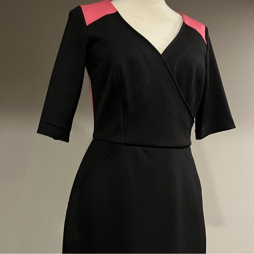 Maggy London Black and Pink Dress - Picture 3 of 14